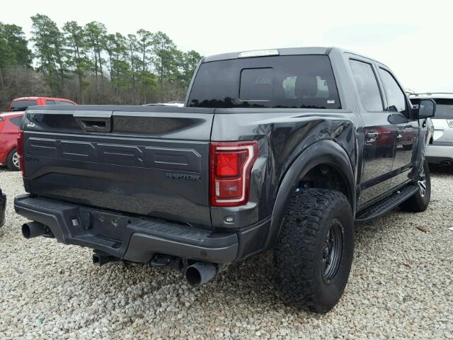 1FTFW1RG3HFA97203 - 2017 FORD F150 RAPTO CHARCOAL photo 4