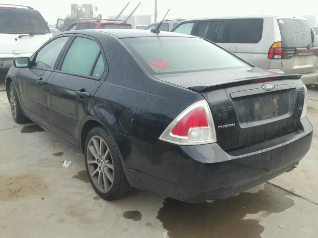 3FAHP07Z18R157444 - 2008 FORD FUSION SE BLACK photo 3