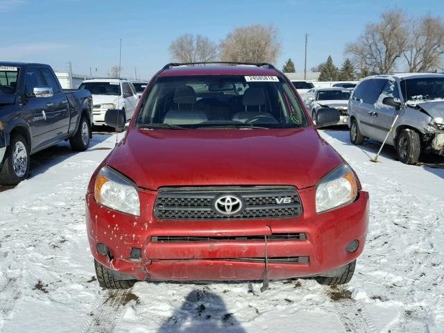 JTMBK33V186033772 - 2008 TOYOTA RAV4 RED photo 9