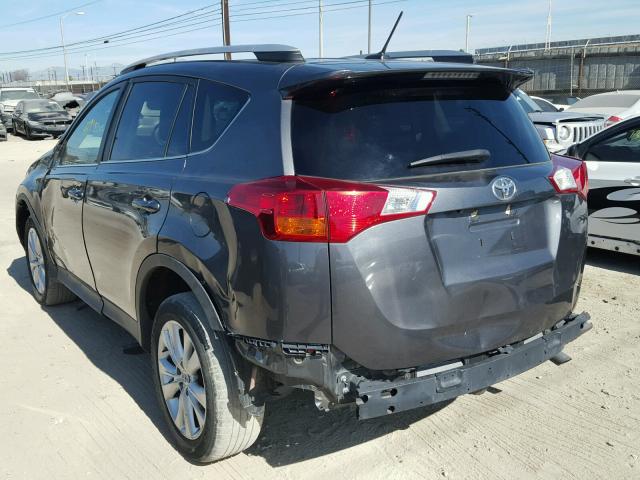 2T3YFREV4DW022904 - 2013 TOYOTA RAV4 LIMIT GRAY photo 3