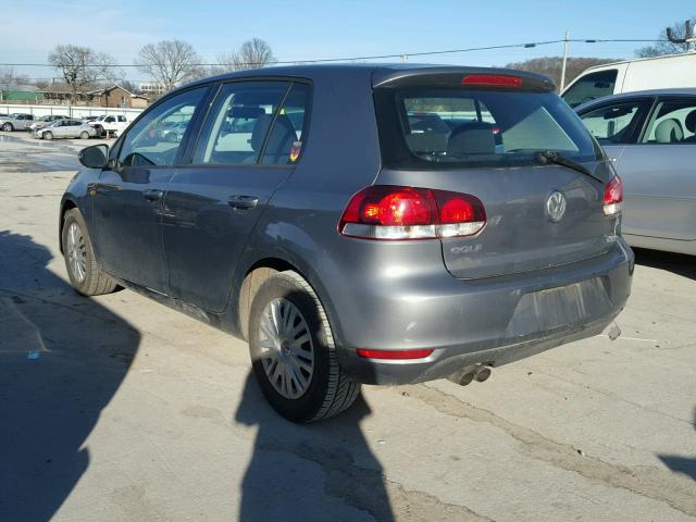 WVWDA7AJ8DW119738 - 2013 VOLKSWAGEN GOLF GRAY photo 3