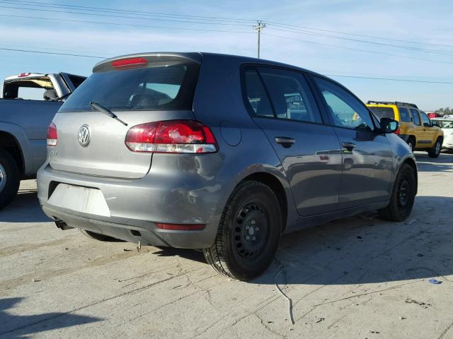 WVWDA7AJ8DW119738 - 2013 VOLKSWAGEN GOLF GRAY photo 4