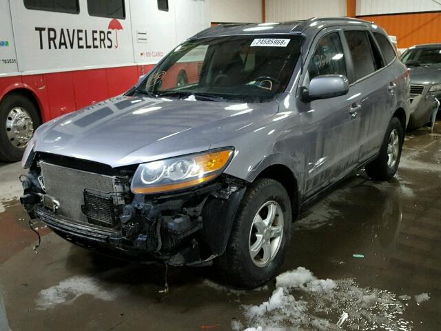 5NMSG73E58H219617 - 2008 HYUNDAI SANTA FE G GRAY photo 2