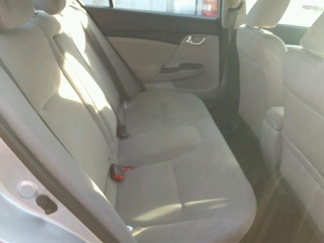 19XFB2F82DE275444 - 2013 HONDA CIVIC EX ვერცხლისფერი ფოტო 6