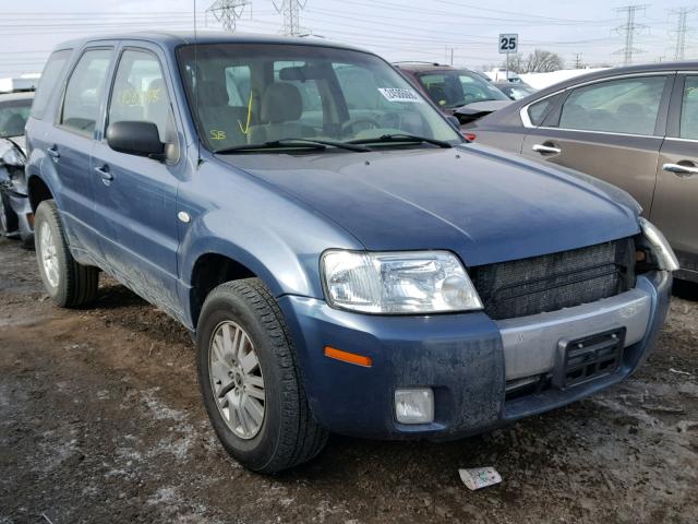 4M2YU56Z06DJ04414 - 2006 MERCURY MARINER BLUE photo 1