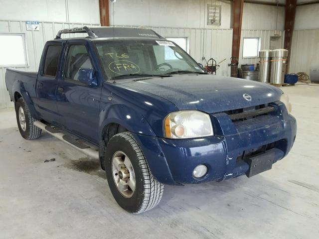 1N6ED29X12C392359 - 2002 NISSAN FRONTIER C BLUE photo 1