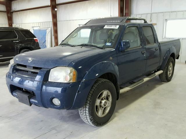 1N6ED29X12C392359 - 2002 NISSAN FRONTIER C BLUE photo 2