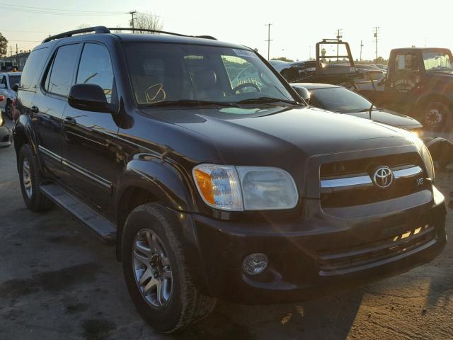 5TDZT34A45S262370 - 2005 TOYOTA SEQUOIA SR BLACK photo 1