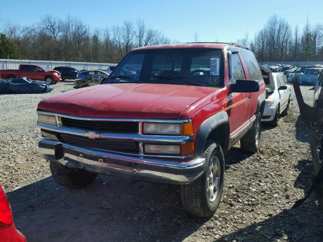 1GNEK18K1RJ324617 - 1994 CHEVROLET BLAZER K15 RED photo 2