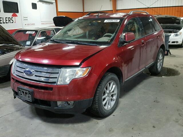 2FMDK48C97BB16464 - 2007 FORD EDGE SEL RED photo 2