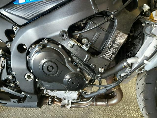 JS1GR7MAXF2101215 - 2015 SUZUKI GSX-R750 BLUE photo 7