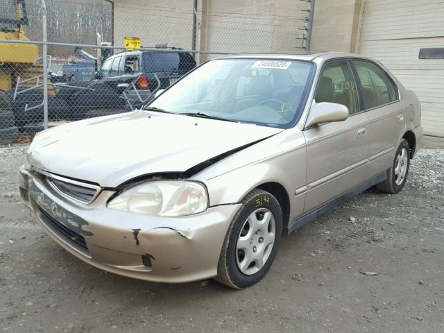 1HGEJ8641YL033175 - 2000 HONDA CIVIC EX ბეჟი ფოტო 2