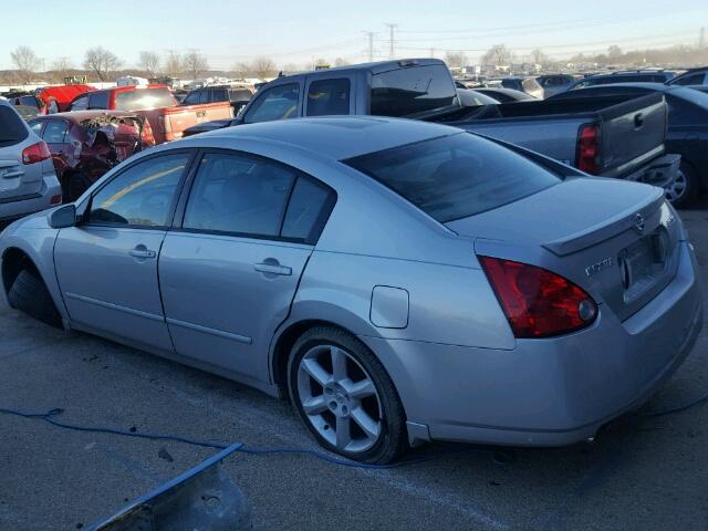 1N4BA41E74C900346 - 2004 NISSAN MAXIMA SE SILVER photo 3