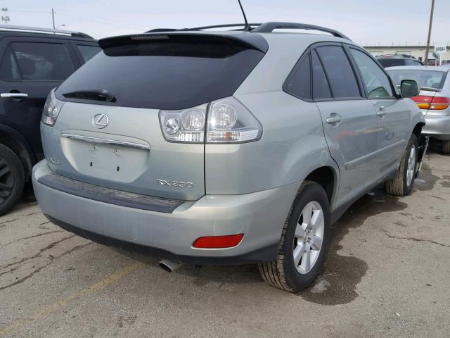 JTJHA31U340038392 - 2004 LEXUS RX 330 SILVER photo 4