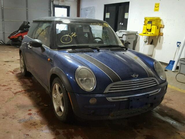 WMWRC334X3TC43574 - 2003 MINI COOPER BLUE photo 1