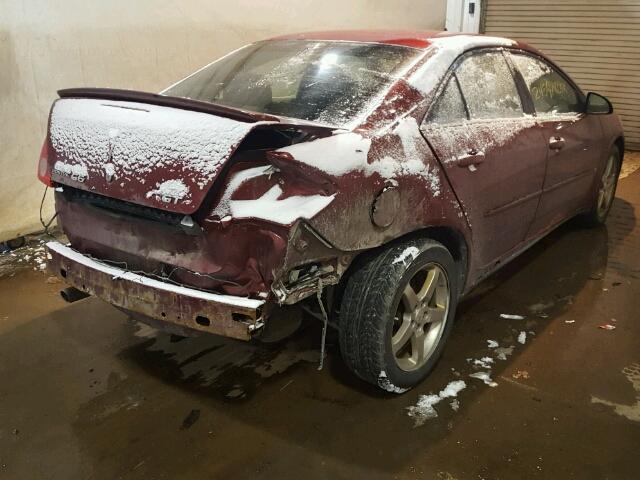 1G2ZH57N394101364 - 2009 PONTIAC G6 GT MAROON photo 4