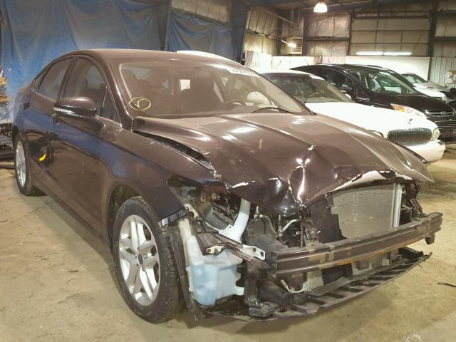 3FA6P0H74ER142811 - 2014 FORD FUSION SE BLACK photo 1