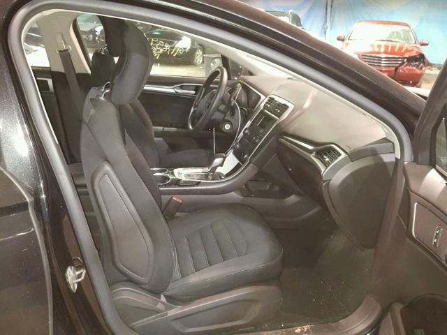 3FA6P0H74ER142811 - 2014 FORD FUSION SE BLACK photo 5