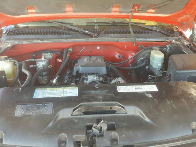 1GCEK19T4YE185235 - 2000 CHEVROLET SILVERADO RED photo 7