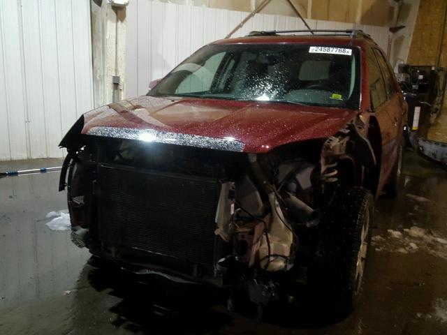 1GKEV33D79J119375 - 2009 GMC ACADIA SLT წითელი ფოტო 2