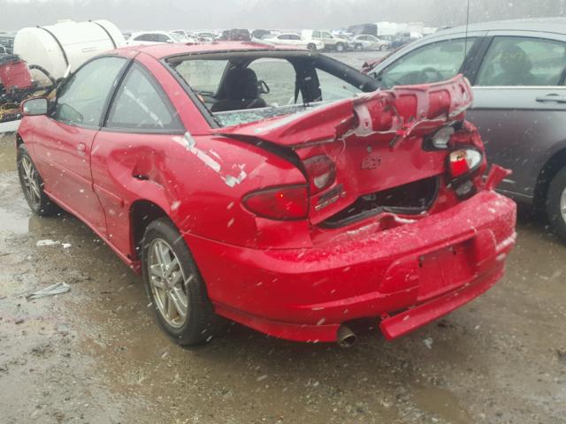 1G1JH12F027329028 - 2002 CHEVROLET CAVALIER L RED photo 3