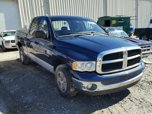 1D7HA18N65J600227 - 2005 DODGE RAM 1500 S BLUE photo 1