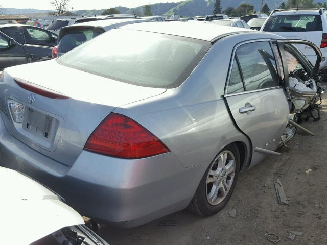 1HGCM56356A004498 - 2006 HONDA ACCORD SE SILVER photo 4