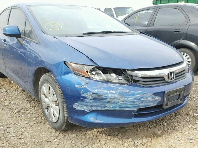 2HGFB2F50CH507209 - 2012 HONDA CIVIC LX BLUE photo 9