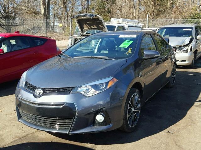 2T1BURHE0GC595997 - 2016 TOYOTA COROLLA L GRAY photo 2