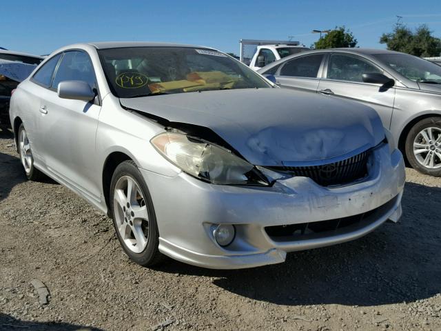 4T1CE38P24U825923 - 2004 TOYOTA CAMRY SOLA SILVER photo 1