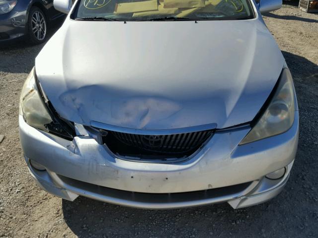 4T1CE38P24U825923 - 2004 TOYOTA CAMRY SOLA SILVER photo 9