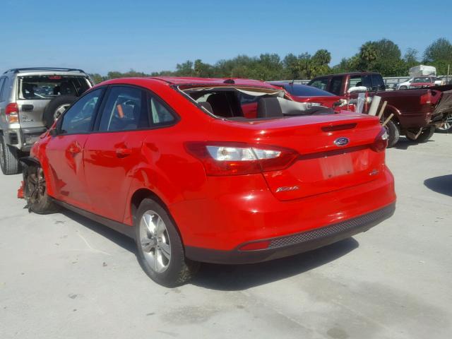 1FADP3F22DL181300 - 2013 FORD FOCUS SE RED photo 3