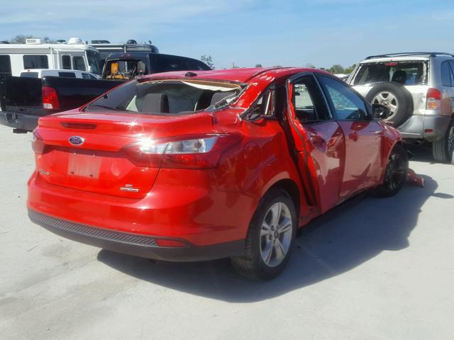 1FADP3F22DL181300 - 2013 FORD FOCUS SE RED photo 4