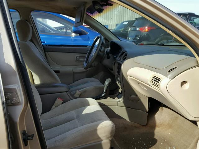 1G3WH52H11F245360 - 2001 OLDSMOBILE INTRIGUE G GOLD photo 5