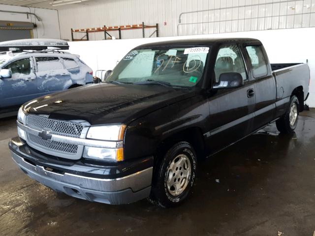 1GCEC19XX4Z336551 - 2004 CHEVROLET SILVERADO BLACK photo 2