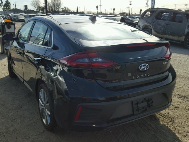 KMHC85LC9HU049366 - 2017 HYUNDAI IONIQ LIMI BLACK photo 3