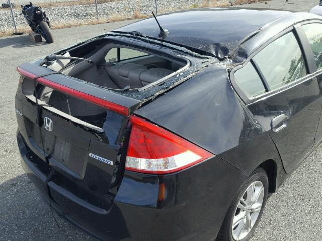 JHMZE2H72AS023919 - 2010 HONDA INSIGHT EX BLACK photo 9