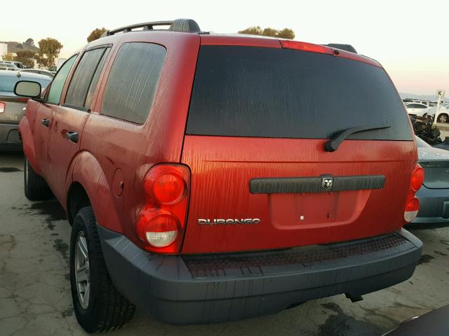 1D8HD38K57F503353 - 2007 DODGE DURANGO SX RED photo 3