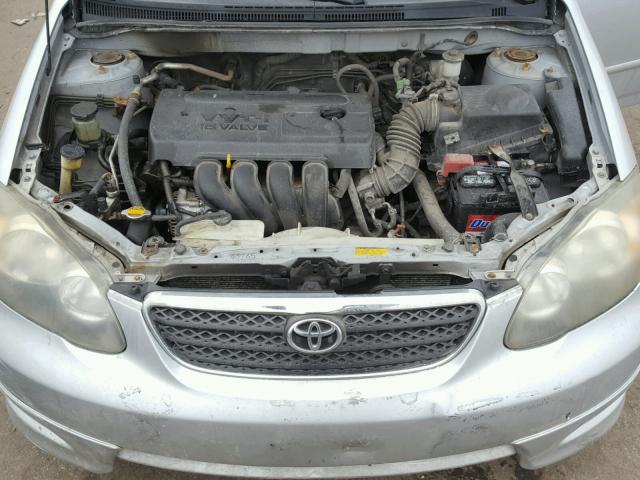 2T1BR32E35C325697 - 2005 TOYOTA COROLLA CE GRAY photo 7