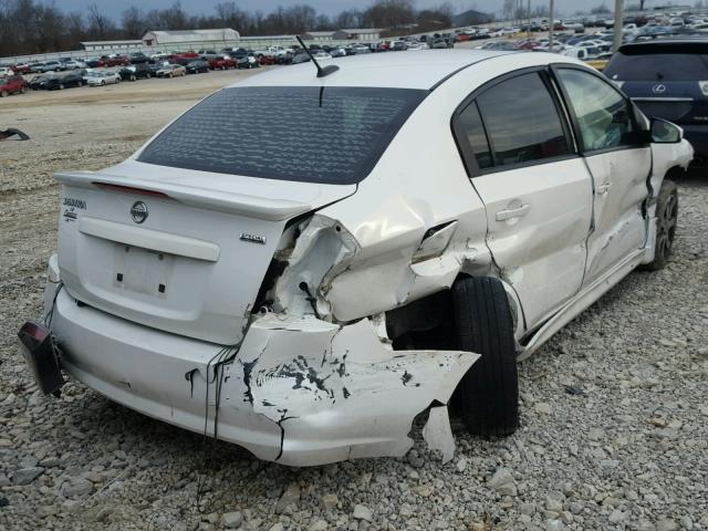 3N1AB6AP5CL771786 - 2012 NISSAN SENTRA 2.0 WHITE photo 4