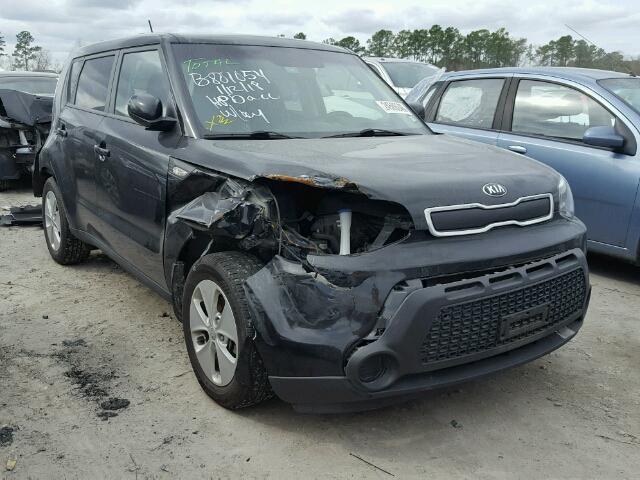 KNDJN2A20E7731446 - 2014 KIA SOUL BLACK photo 1