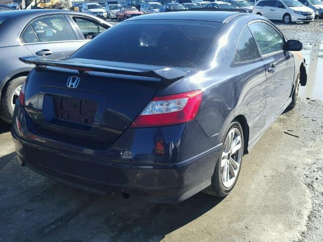 2HGFG21516H701759 - 2006 HONDA CIVIC SI BLUE photo 4