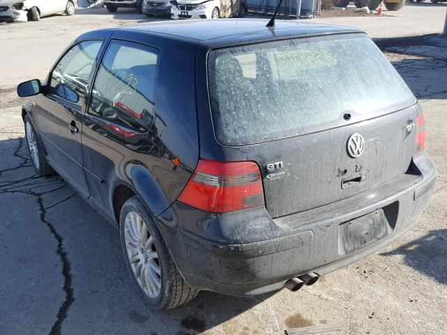 9BWDE61J654019719 - 2005 VOLKSWAGEN GTI BLACK photo 3