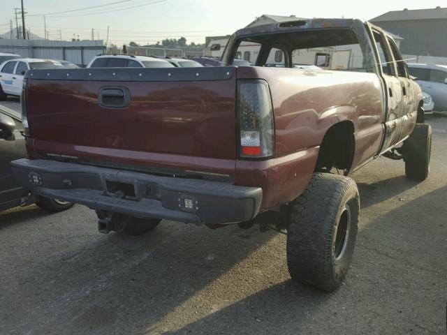 1GTHK23133F148402 - 2003 GMC SIERRA K25 MAROON photo 4