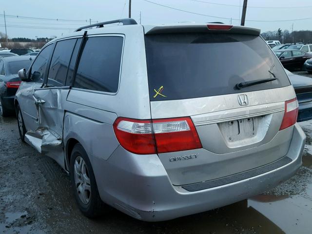 5FNRL38716B451269 - 2006 HONDA ODYSSEY EX SILVER photo 3