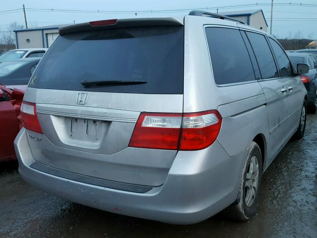 5FNRL38716B451269 - 2006 HONDA ODYSSEY EX SILVER photo 4