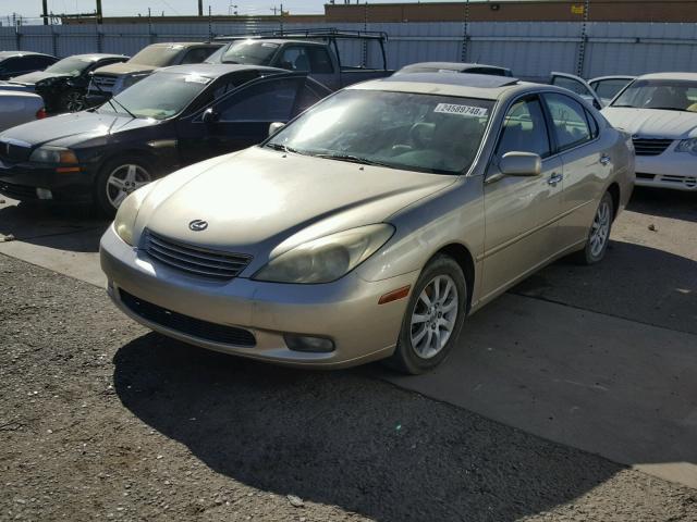 JTHBF30G130121029 - 2003 LEXUS ES 300 BEIGE photo 2