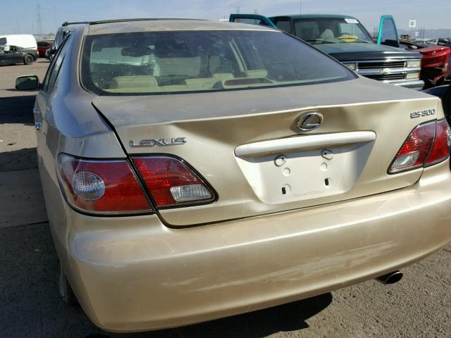 JTHBF30G130121029 - 2003 LEXUS ES 300 BEIGE photo 9