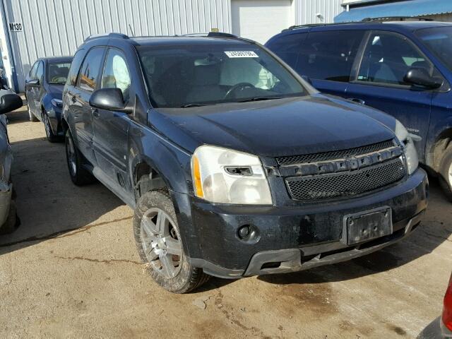 2CNDL73F976091333 - 2007 CHEVROLET EQUINOX LT BLACK photo 1