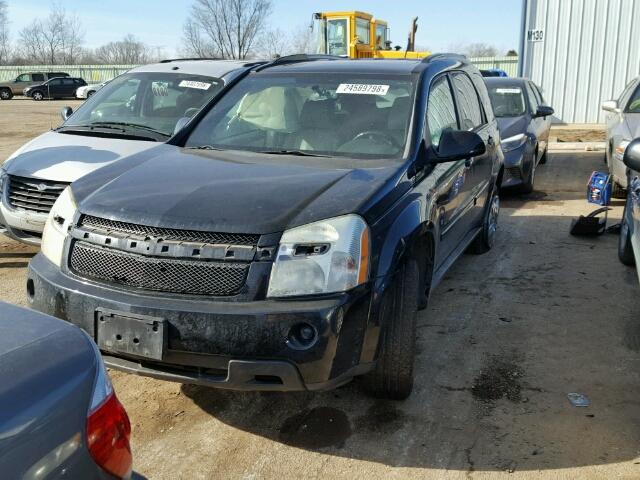 2CNDL73F976091333 - 2007 CHEVROLET EQUINOX LT BLACK photo 2